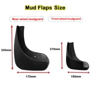For Nissan Qashgai J10 2007-2013 No Drilling Mud Flaps, 4pc Custom Splash Guards Car Accessories For Tire Protector, Easy To Install-black
