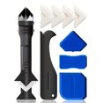 thumbnail image 2 of Silicone Caulking Tools-3 in 1 Sealant Finishing Tool Grout Remove Scraper Caulk Remover Glass Glue Angle Scraper for Bathroom,Kitchen,Floor,Window,Sink Joint,Frames Seal (Black Blue), 2 of 7