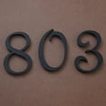 thumbnail image 4 of Black Door Numbers 0~9 70Mm Self-Adhesive Polished Solid House Flat Apartment, 4 of 9