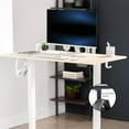 thumbnail image 2 of VIVO Electric 44" x 24" Sit Stand Desk Workstation, Light Wood Top, White Frame, 2 of 2