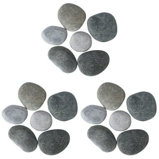 28 Pcs River Rocks for Painting 6 Pounds 2-3inches Naturally Big Rocks to Paint  Flat Craft Painting Rocks & 12Pcs Paint Brushes Kindness Stones for  Christmas DIY Gifts Art Crafts Decor