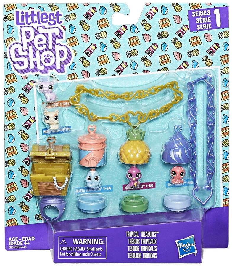 Littlest Pet Shop Teensie Tropical Treasures Set