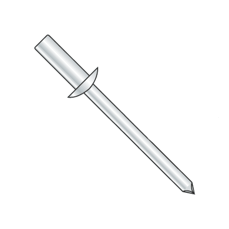 

3/16 x .25 -.37 (#66) Closed End Blind Rivets / All Steel / Zinc / Max Barrel Length: .595 (Quantity: 3 500 pcs)