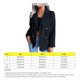 thumbnail image 5 of Abrigo de mujer con cuello en V y botones, manga larga, chaqueta corta de oficina, traje de trabajo informal con doble botonadura, azul purpúreo S, 5 of 6