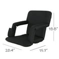 thumbnail image 5 of SuperDeal Outdoor Portable Stadium Seats Tiltable Design with Cup Holder, Black, 5 of 11