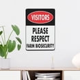 thumbnail image 5 of Visitors Please Respect Farm Biosecurity Tin Sign Warning Metal Sign Vintage Sign Wall Decor for Home Farm Bar Coffee Shop Club Decoration 8x12 Inch, 5 of 6