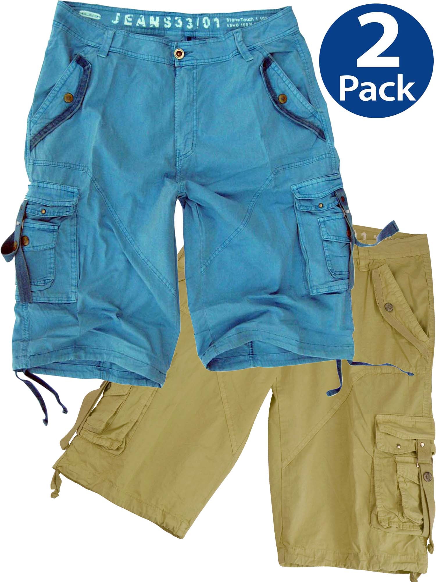 walmart mens denim cargo shorts