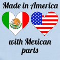 thumbnail image 2 of CafePress - Made In America With Mexican Parts Body Suit - Baby Light Bodysuit, Size Newborn - 24 Months, 2 of 4