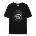 thumbnail image 5 of Men's T-Shirt,Cartoon Robber Short Sleeve Crewneck Casual Tee Shirts,Black-XL, 5 of 8