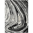 thumbnail image 2 of Addison Rugs Chantille Indoor/Outdoor Transitional Swirls Black Washable Rectangle Rug, 5' x 7'6", 2 of 6