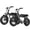 Black+Gray, variant on ESKUTE 2 Pcs V101 Electric Bike for Adults & Teens 750W Peak 1500W, 28MPH, 48V 13Ah Battery, 16"x4.0" Fat Tire E-Bike, 7-Speed, Front Suspension, All-Terrain Ebike Black & Black, UL2849