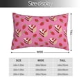 thumbnail image 2 of Fotbe Strawberry Cake Funda de Almohada Decorativa Estilo Occidental, Lujo en Algodón, Fundas para Almohadas King, Cojín Estampado para Decoración del Hogar-16"x24", 2 of 6