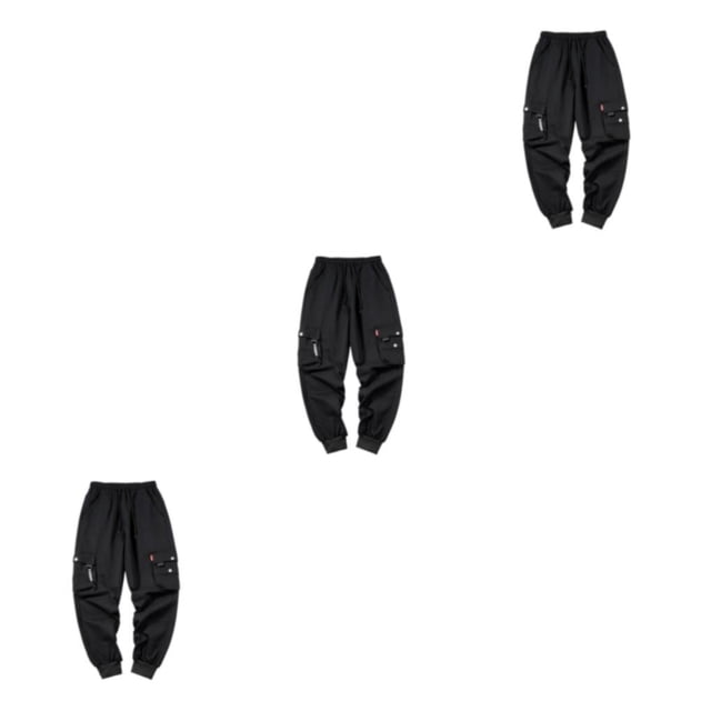 kurtrusly 1/2/3 Comfortable And Stylish Pants For Men - Everyday Essential Wide Application 603black S 3PCS