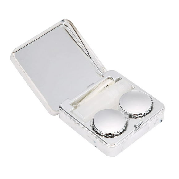 Greensen Portable Marble Surface Mirror Square Soaking Contact Lens Case ,Contact Lens Case, Portable Contact Lens Case