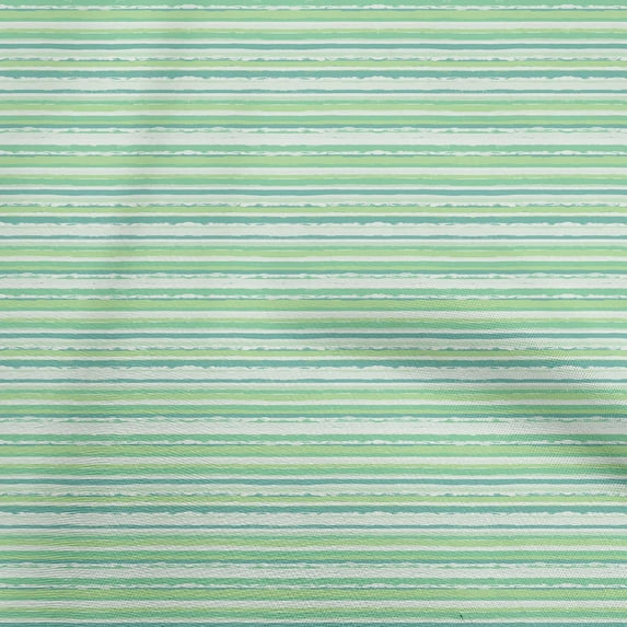 oneOone Cotton Poplin Twill Green Fabric Geometric Overlapping Stripes Diy Clothing Quilting Fabric Print Fabric By Yard 56 Inch Wide