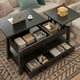 thumbnail image 2 of Mesa De Centro Madera Rustica 2 Elevables 2 Cajones Abatible, 2 of 5