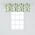 thumbnail image 2 of Ambesonne Leaves Window Valance, Spring Season Theme Graphic, 42" x 18", Pale Blue Apple Green, 2 of 3