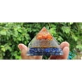 thumbnail image 5 of Orgonite Red Carnelian Orgone Energy Generator Pyramid With Lapis Lazuli For Protection - Healing Meditation - Orgone Energy By Orgonite Shop, 5 of 5