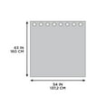 thumbnail image 3 of Faux Silk Drapery Grommet Window Panel, 3 of 5