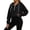 Black Cropped Sweatshirt, variant on Aboser Women's Cropped Zip Up Hoodies Half Zip Pullover Women Fall Fashion Y2k Sweatshirts Drawstring Long Sleeve Hoodie Tops Solid Color Crop Sweatshirt with Pocket Gray L