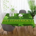 thumbnail image 6 of Coolnut St Patrick's Day Clover Tablecloth, Waterproof Washable Polyester Square Table Cover, Durable Tablecloth for Kitchen Dining Table Party Decor, 60"X 90", 6 of 7