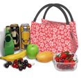 thumbnail image 3 of Disketp Red Hibiscus Flower Bolsa Térmica Estampada, Bolsa Térmica Aislante para Almuerzo, Playa y Campamento, 3 of 6