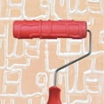 thumbnail image 1 of VONKY 7-Inch Assorted Embossed Pattern Painting Roller with Plastic Handle 14 Red Type 6, 1 of 2