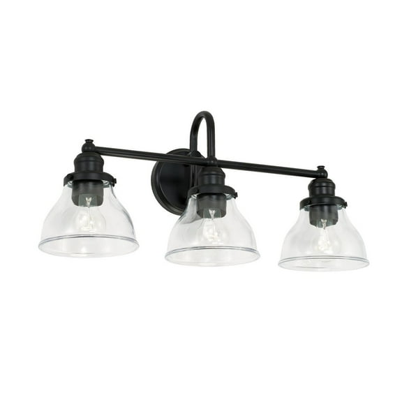 Capital Lighting - Baxter - 3 Light Industrial Bath Vanity Approved for Damp