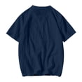 thumbnail image 3 of Afdoent T Shirts For Men Male Letter Printed Short Sleeve Crew Neck T Shirt With Floral Fashion Trend Bottom Shirt Streetwear, 3 of 5