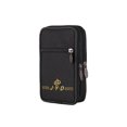 thumbnail image 3 of Bolsa Riñonera de lona para hombre, riñonera informal con cremallera para cigarrillos (negro vertical) Ehuebsd Para Estrenar, 3 of 8