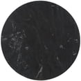 thumbnail image 6 of SAFAVIEH Gunther 28" Round End Table, Marquine Black Marble/Black, 6 of 9
