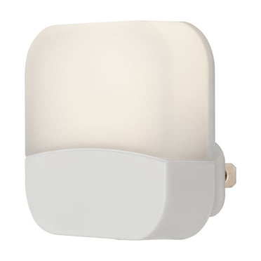 Great Value Mini LED Night Light, Light Sensing, 3000K, White