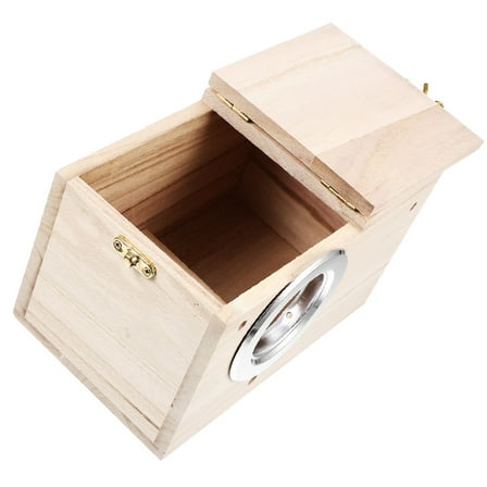 WEAVILUX Nesting Box Bird House Beige Stainless Steel 1Set for Pet Bird Patio