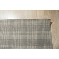thumbnail image 3 of EORC Gray Transitional Geometric Reversible Plaid Area Rug, 3 of 8