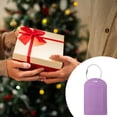 thumbnail image 4 of Unique Bargains 1 Pc Semicircle Horizontal Style Luggage Tag for Office Taro Purple PU, 4 of 5
