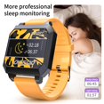 thumbnail image 4 of Resistente al agua del regalo de la Navidad del perseguidor de la aptitud de naranja Sunnimix Reloj inteligente bluetooth, 4 of 8