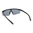 thumbnail image 4 of Kids Child Size Trendy Flat Top Shield Plastic Sport Sunglasses Black, 4 of 4