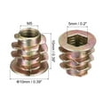 thumbnail image 2 of M5x10mm Furniture Screw-in Nut Zinc Alloy Color Zinc 24 Pack, 2 of 5