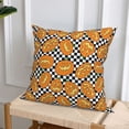 thumbnail image 5 of Halloween Throw Pillow Covers, halloween pumpkins plaid Square Pillow Cases with Invisible Zipper for Halloween Decorations, Farmhouse Halloween Decor 20x20, 5 of 7