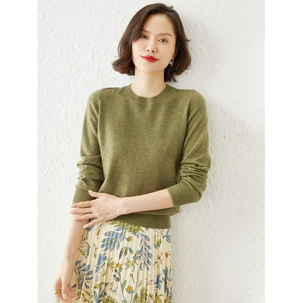 CAIXINGLE Classic style Hot Sales Of Wool Sweater Round Collar Fashion On The Solid Color Long Sleeve Knitted Pullover S-XXXL