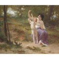 thumbnail image 3 of Guillaume Seignac 23x20 Black Modern Framed Museum Art Print Titled - Love Disarmed, 3 of 5
