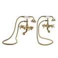 thumbnail image 3 of Antique Brass Shower System, Wall Mounted Bathroom Shower Faucet Set Easy Installation  Handle Anti Rust  for Household, 3 of 8