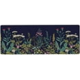 thumbnail image 2 of Flower Extended Gaming Mouse Pad Abstract Black Desk Mat 31.5x11.8 Inch Floral Texture Non-Slip Rubber Base Weeds Mousepad Stitched Edges Keyboard Mouse Mat Desk Pad for Office Home Game, 2 of 6