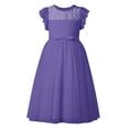 thumbnail image 4 of RUTAYY Children Girls Dress Elegant Solid Color Sleeveless Lace Satin Party Lightweight Performances Trendy Vacation Dresses, 4 of 6