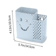 thumbnail image 3 of Blue Stainless Steel Dual-Section Utensil Tray With Drainage Holes Restaurant Kitchen Organization #7Su5w, 3 of 6
