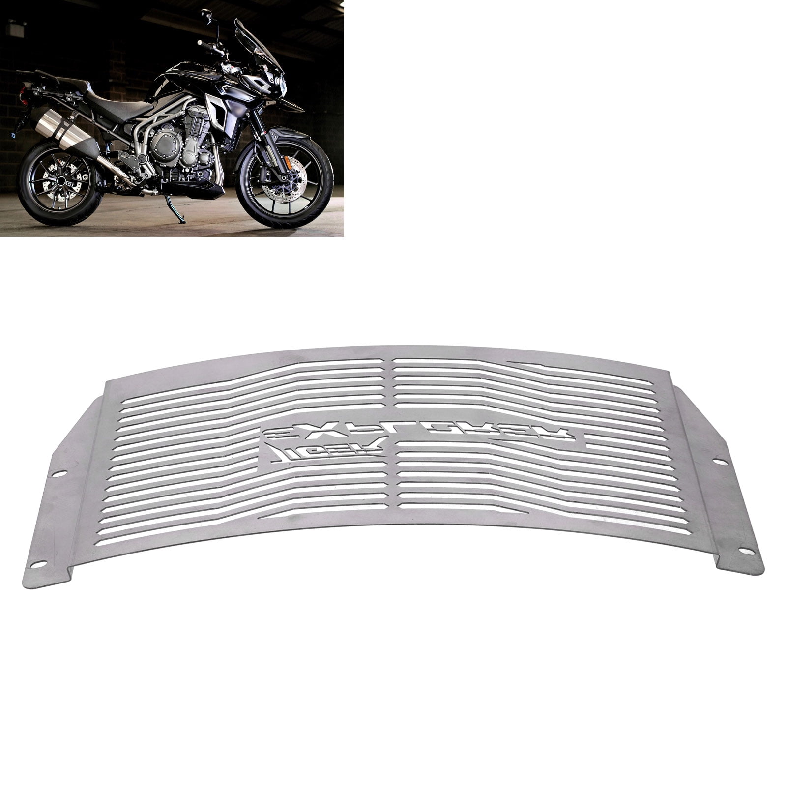 Protecteur Grille Radiateur Acier Inoxydable - Compatible Triumph Tiger 1200 Explorer 2012-2017