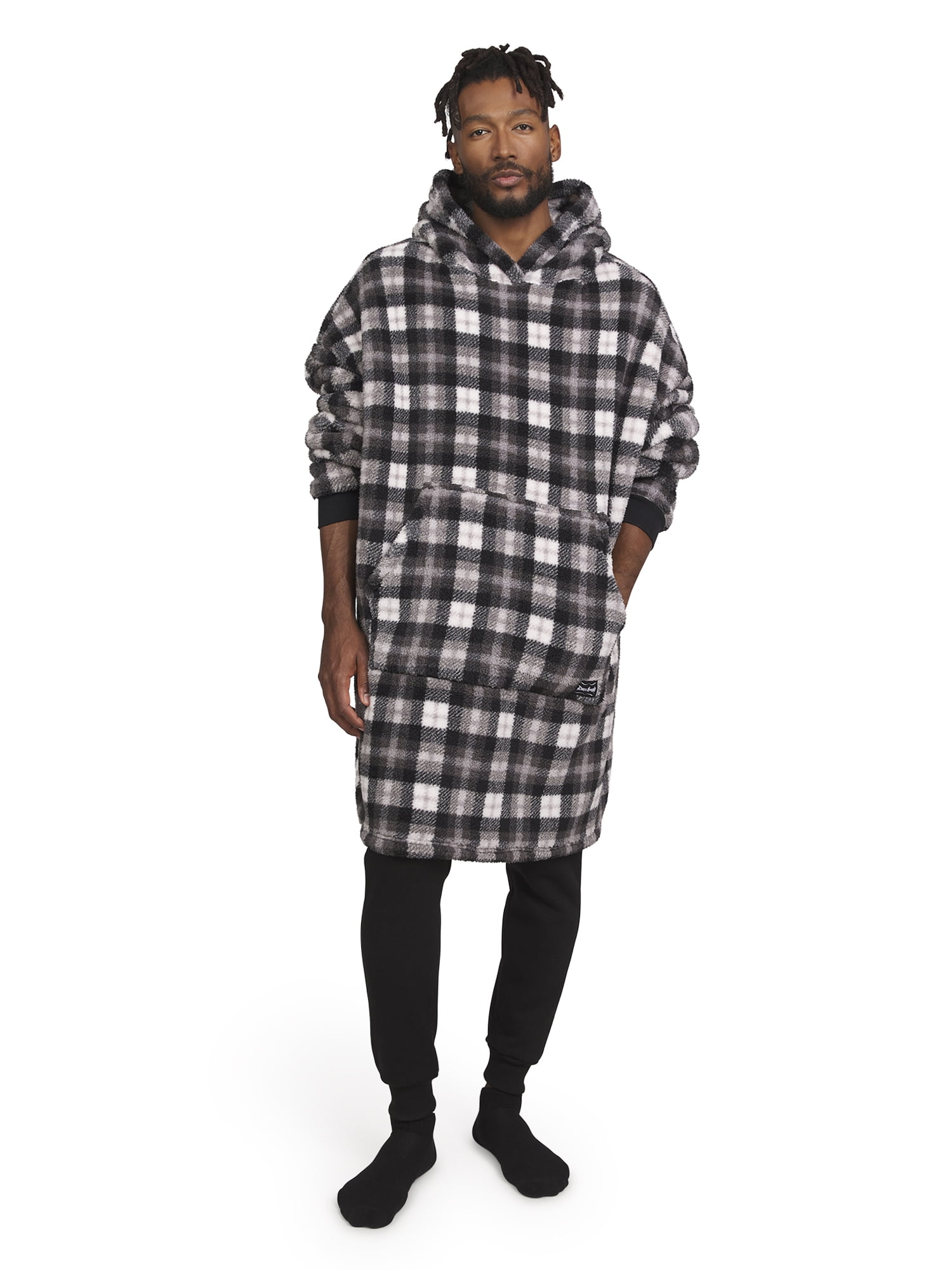 Dogg Supply by Snoop Dogg Men’s Lounge Blanket Hoodie with Kangaroo Pocket