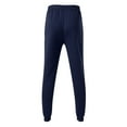 thumbnail image 5 of Baqcunre Male Fitness Running Trousers Drawstring Loose Waist Solid Color Pants Pocket Loose Fleece Sweatpants,XXL,Mens Sweatpants,Men'S Pants,Joggers For Men,Mens Sweatpants With Pockets,,Navy, 5 of 5