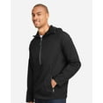 thumbnail image 2 of North End NE810 Men's Aura Lightweight Packable Anorak-BLACK/ CARBON-3XL, 2 of 6