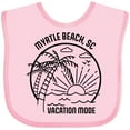 thumbnail image 3 of Inktastic Summer Vacation Mode Myrtle Beach South Carolina Boys or Girls Baby Bib, 3 of 4